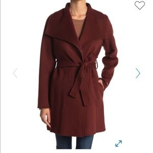 Tahari Ella Wool Blend Wrap Coat